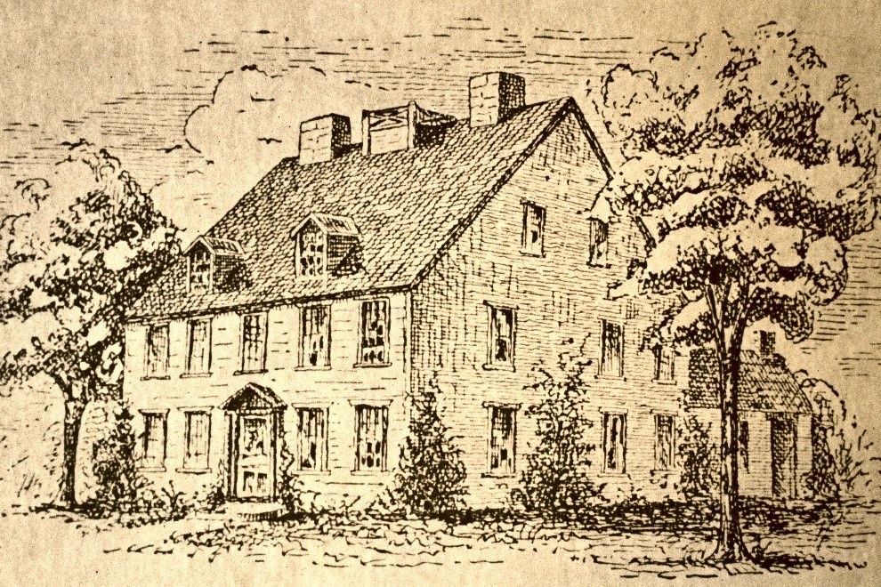 Home of Thomas Clap, site of Mary's marriage to David Wooster.